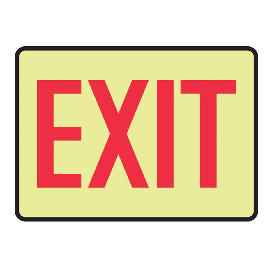 Lumi-Glow™ Safety Sign: Exit