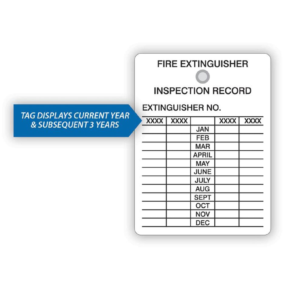 Fire Extinguisher Inspection Tags