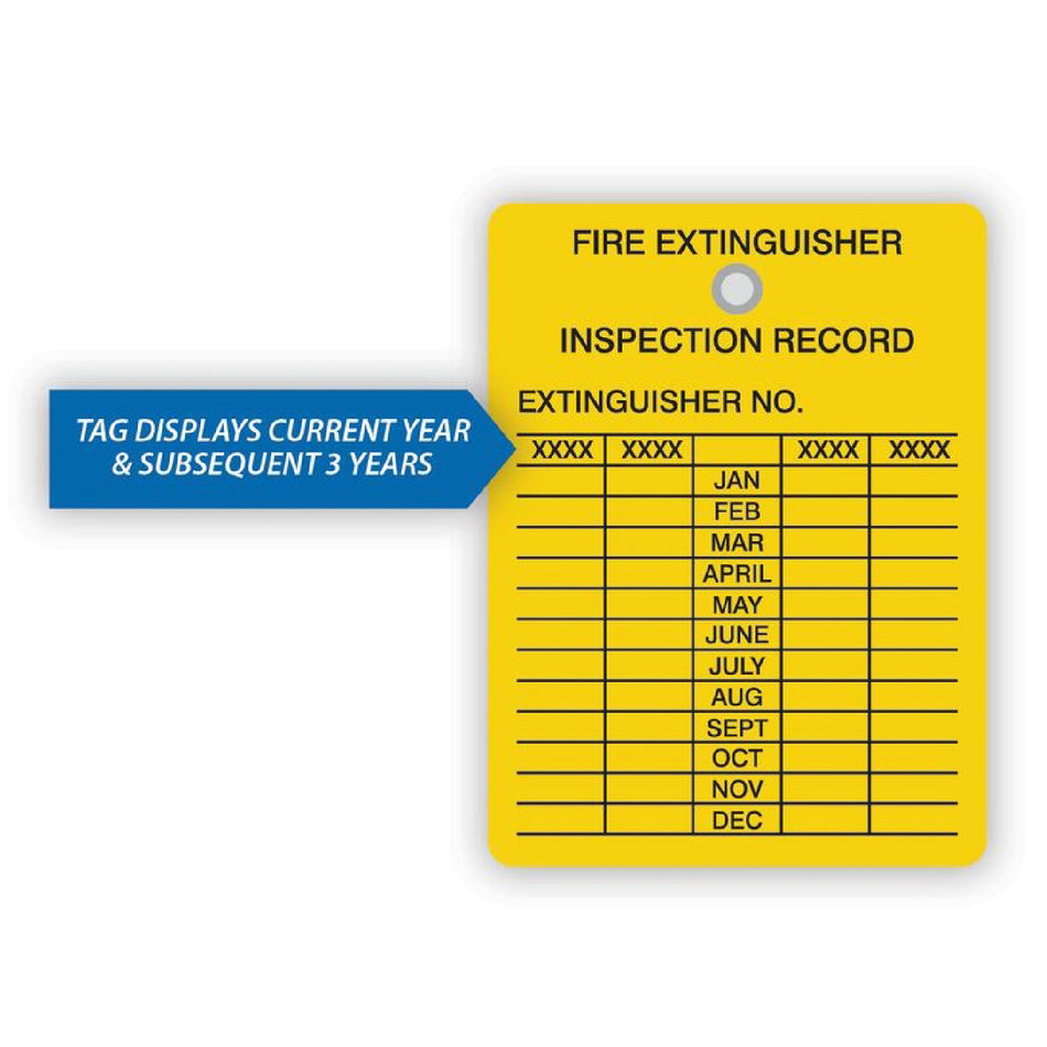 Fire Extinguisher Inspection Tags