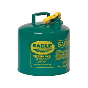 Eagle® Manufacturing Type I Safety Can, Galvanized Steel - Oils & Combustibles