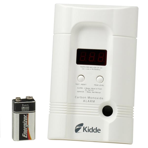 Kidde CO Alarm Digital Direct Plug-In with Deluxe Battery Backup